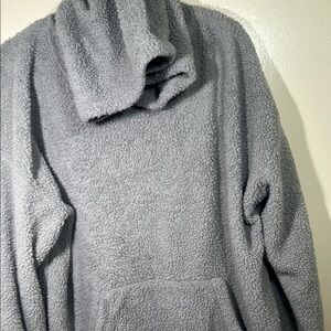 Cozy Gray Fleece Men's Sweater